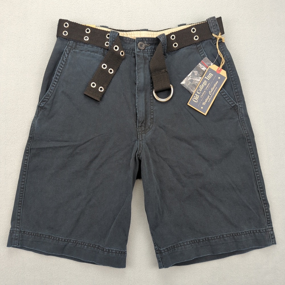 Old College Inn Shorts Mens 29 Belted Long Baggy‎ Vintage Collection New